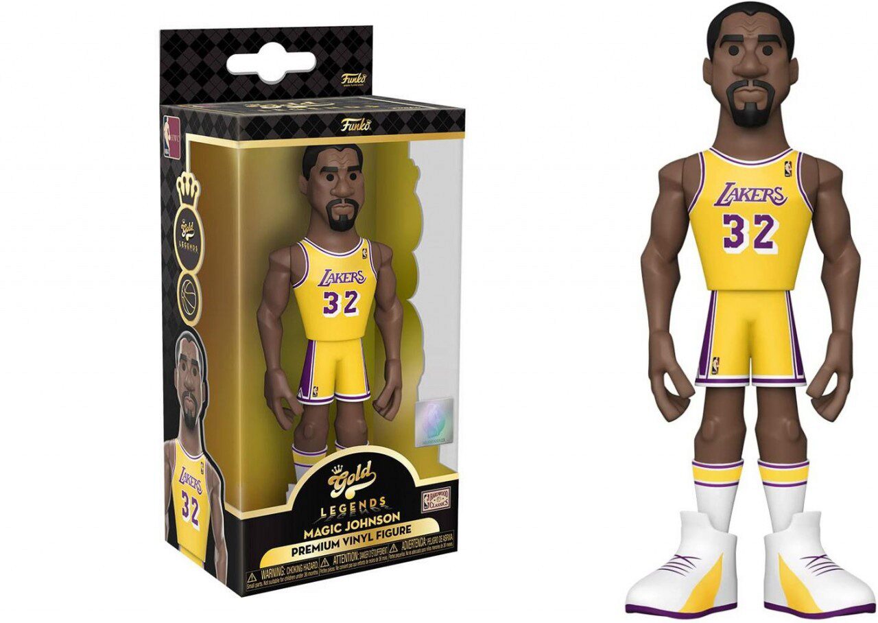 Funko 7.93.550 NBA - Magic Johnson Gold Vinyl Fig. (2 ct.) 13 cm