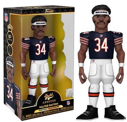 Funko 7.95.385 NFL - Walter Payton Gold Vinyl Fig. (2 ct.) 30 cm