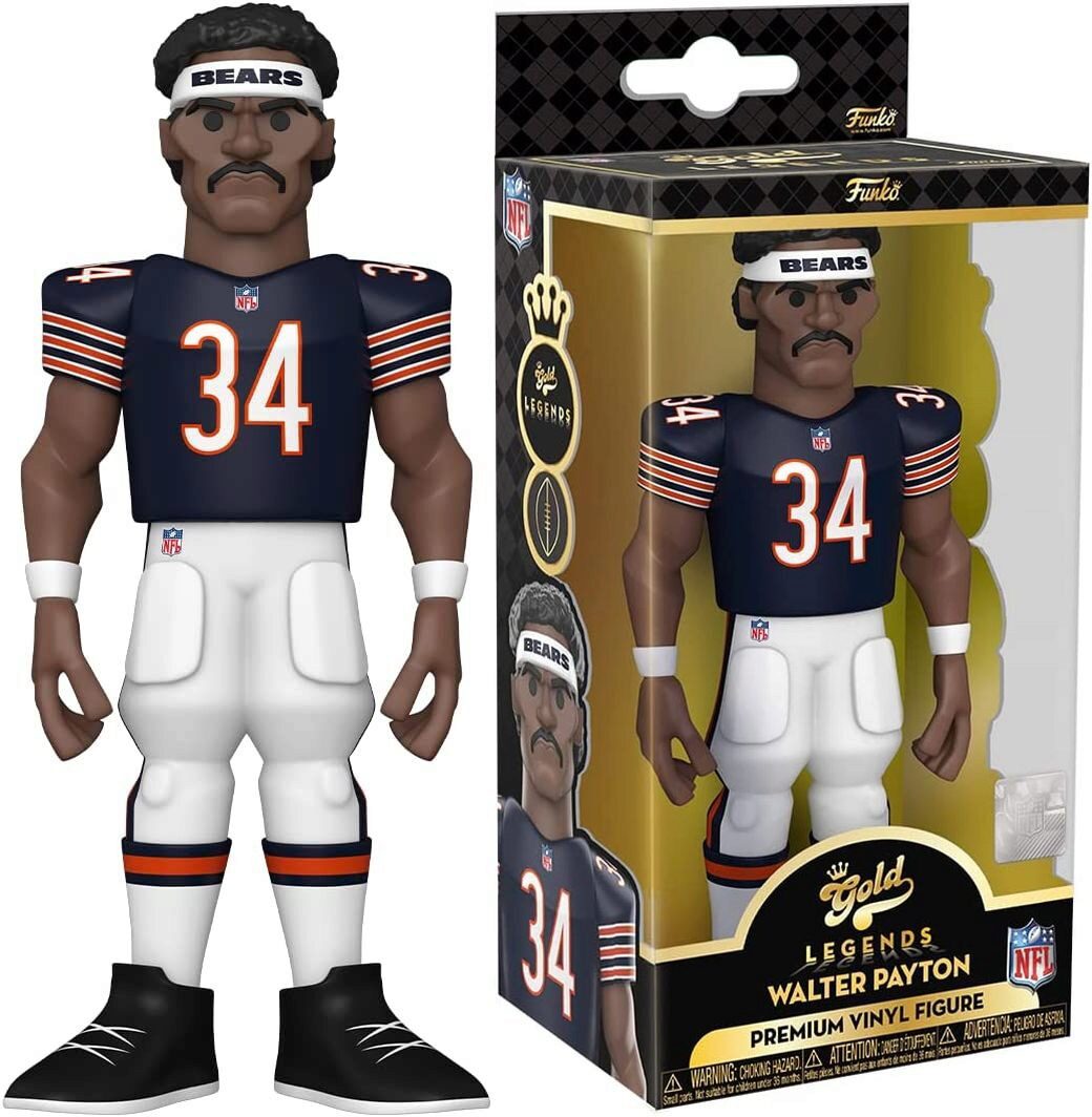 Funko 7.95.387 NFL - Walter Payton Gold Vinyl Fig. (2 ct.) 13 cm
