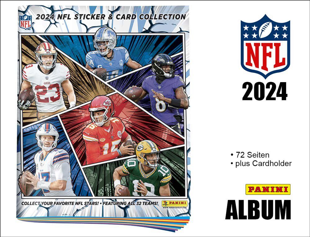 PANINI 1.95.737 2024 NFL Sticker & Card Collection Album
