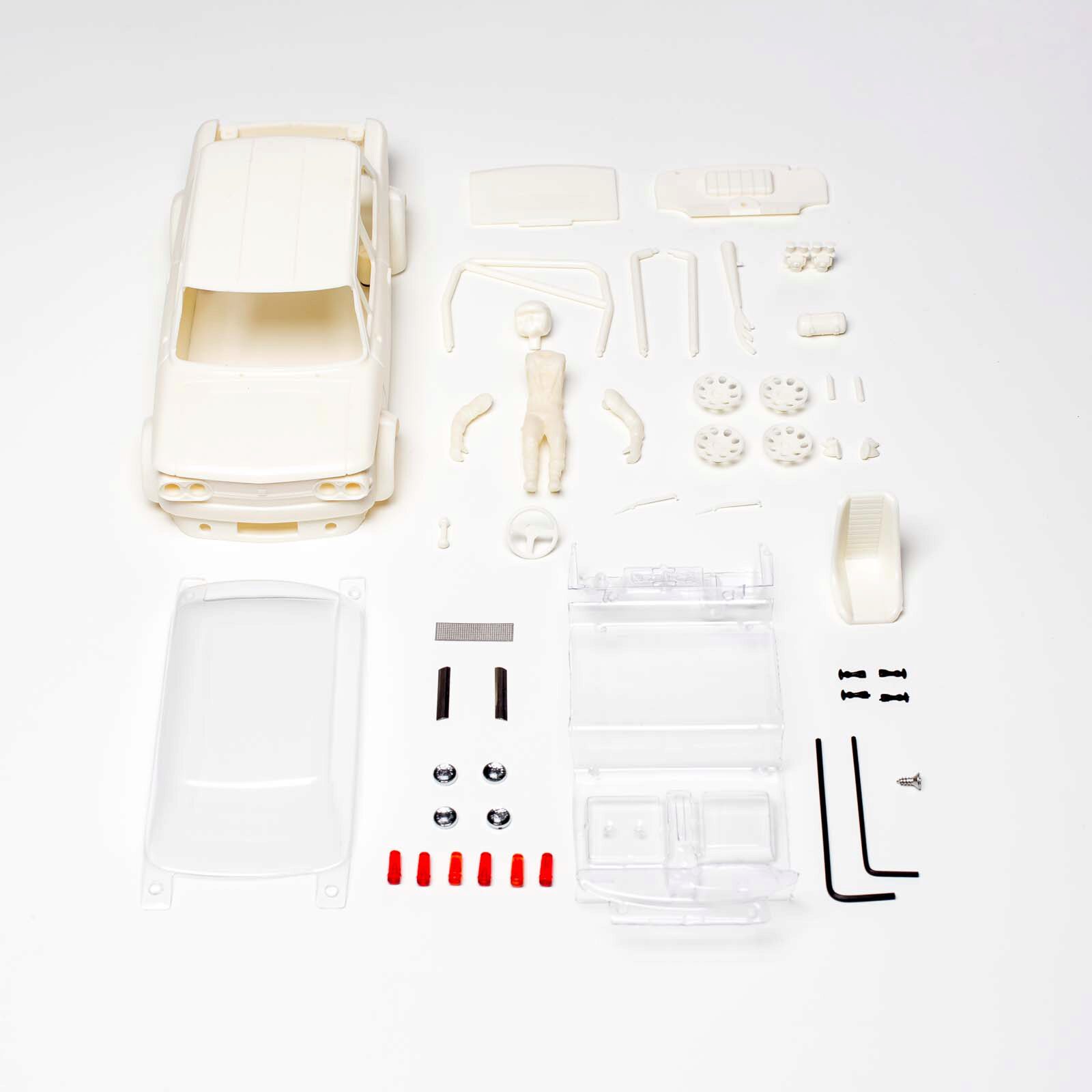 BRM MODEL CARS BRM058 NSU TT White Kit - preassembled aluminum chassis CAMBER system