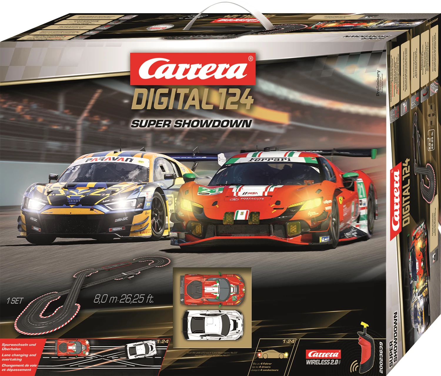 Carrera 23639 Digital 124 Startset Super Showdown / 8.0m