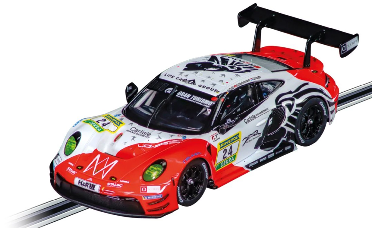 Carrera 23984 D124 Porsche 911 GT3 R, No.24 Lionspeed GP
