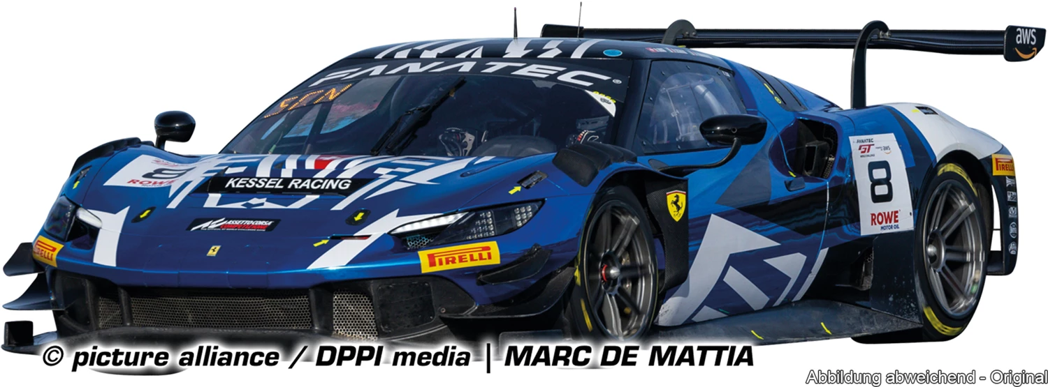 Carrera 23989 D124 Ferrari 296 GT3, No.8 Kessel Racing, 24h Spa 20224