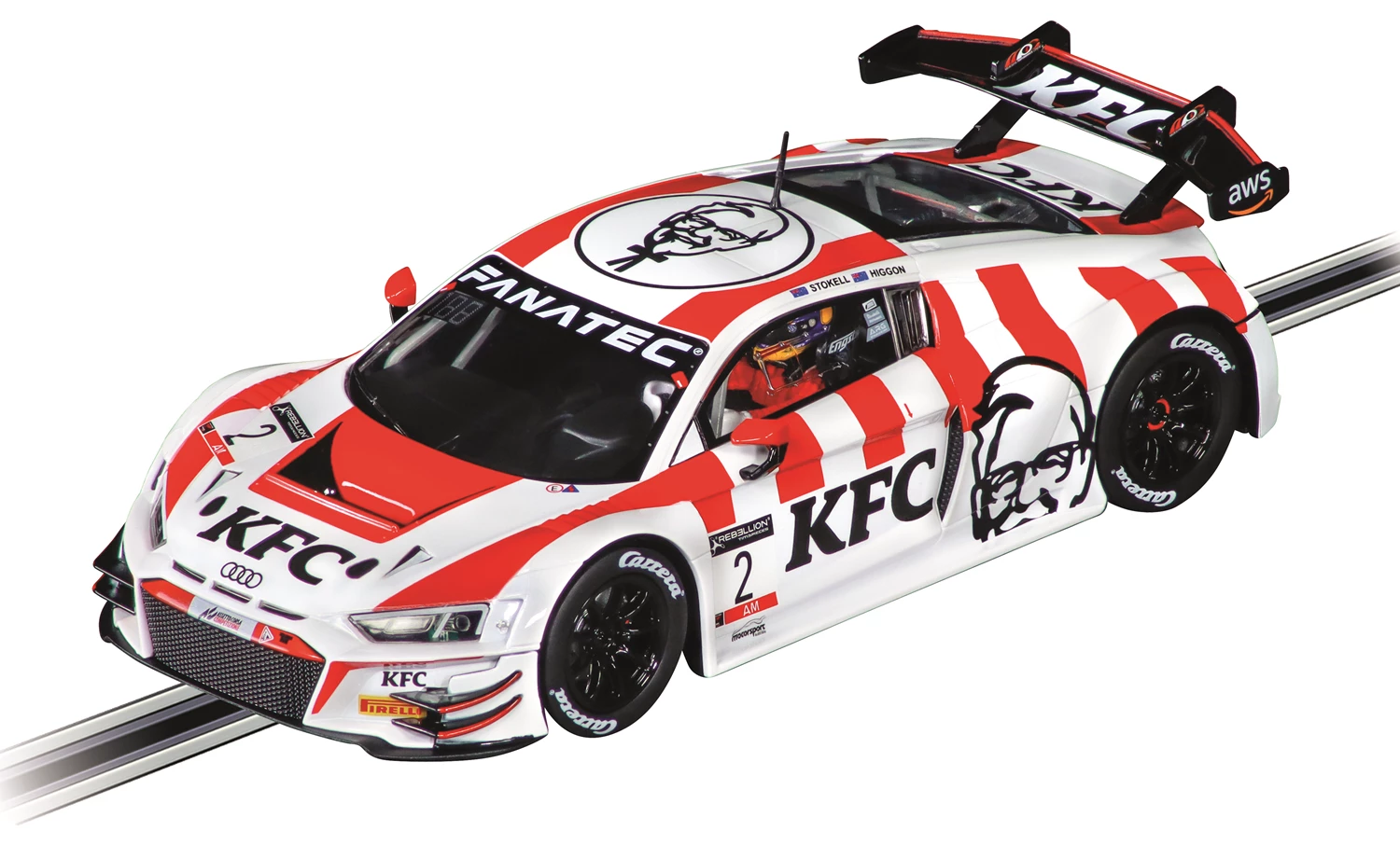 Carrera 23991 D124 Audi R8 LMS GT3 evo, No.2 KFC Racing