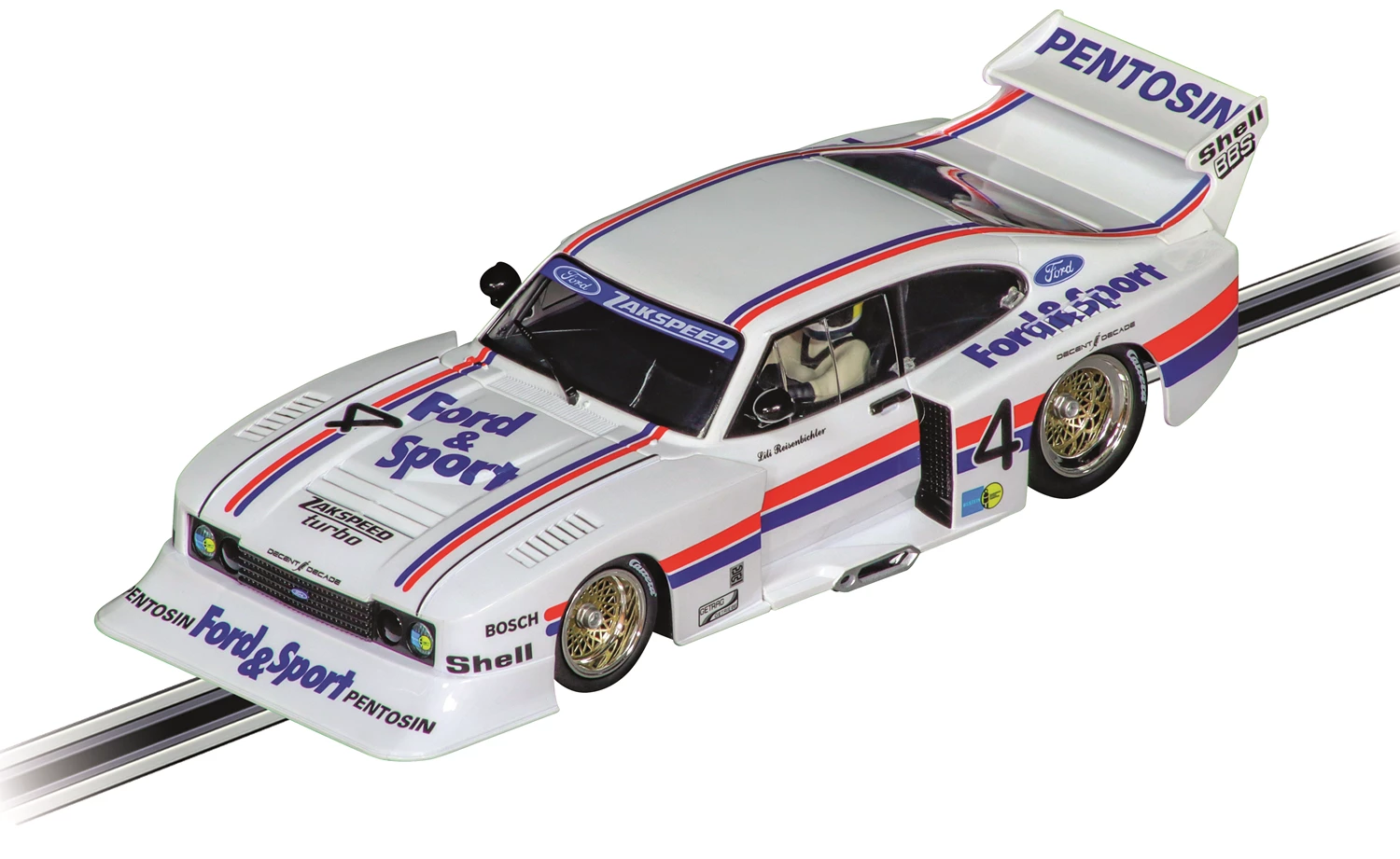 Carrera 23996 D124 Ford Capri Zakspeed T. No.4 Lili Reisenbichler