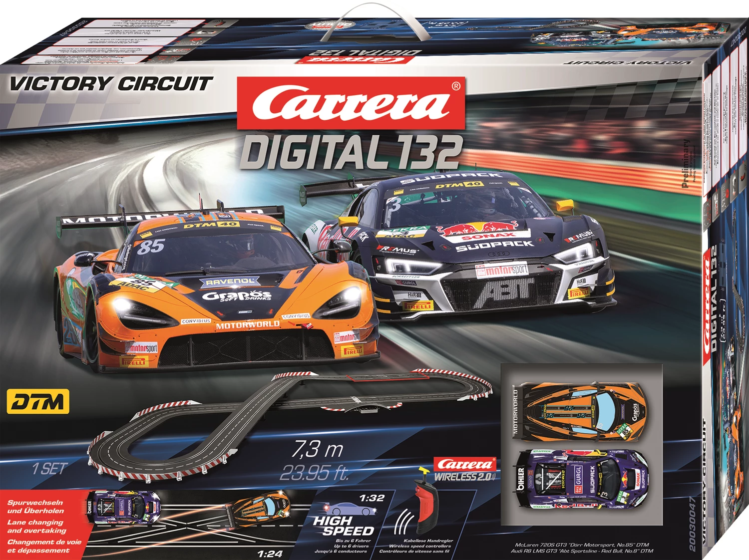 Carrera 30047 Digital 132 Startset  Victory Circuit / 7.3 m mit Wireless 2.0