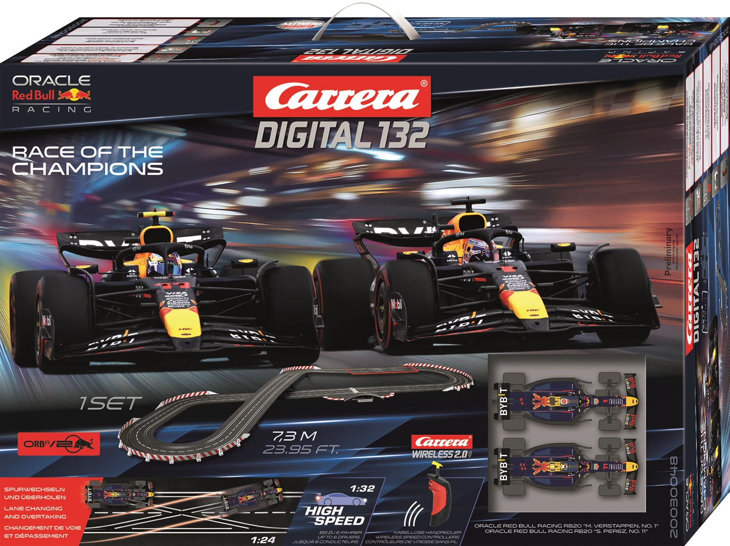 Carrera 30048 Digital 132 Startset  F1 Race of the Champions 7.3 Meter/ Wireless 2.0