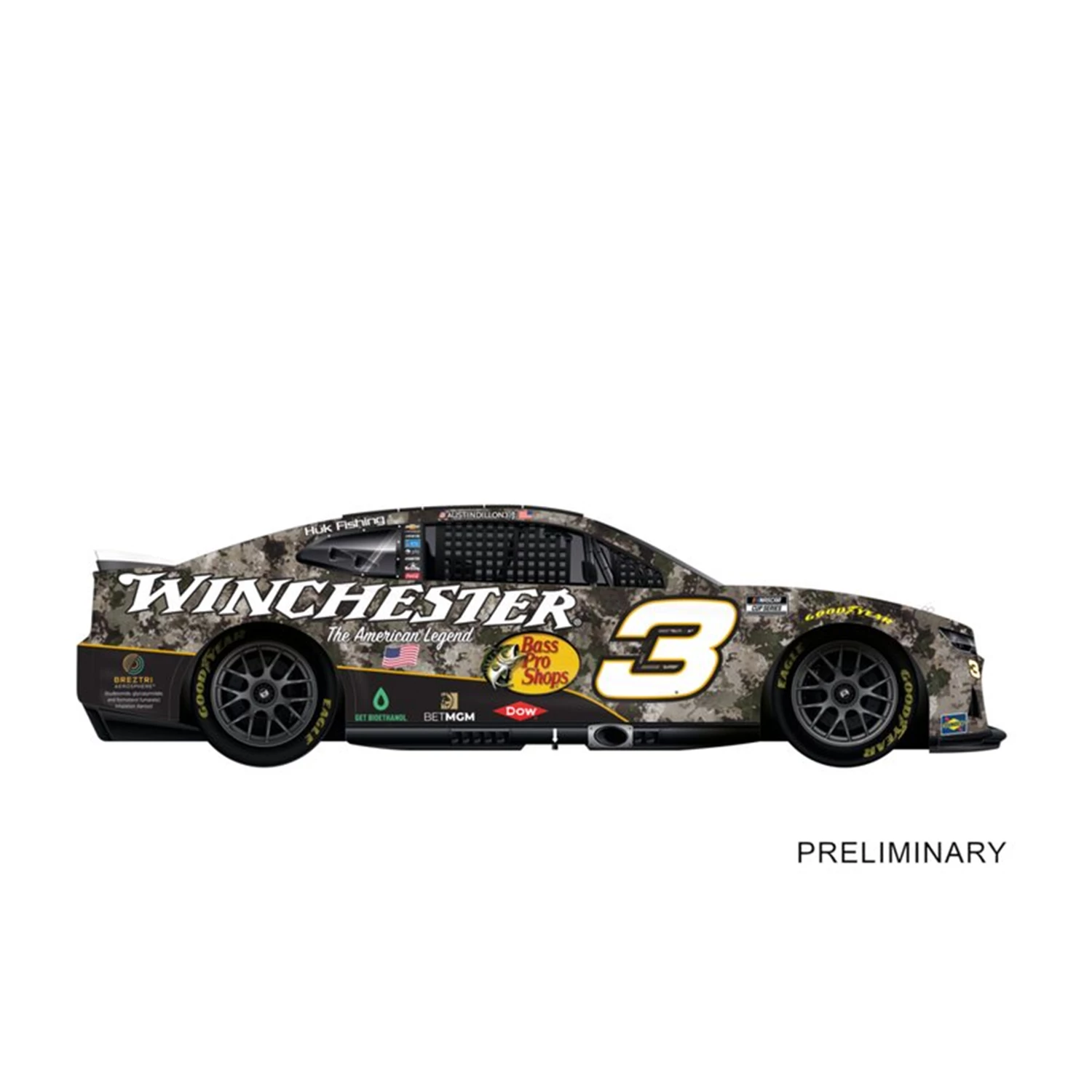 Carrera 32094 D132 Nascar Camaro NextGen, No.3 R. Childress Racing, A.Dillon