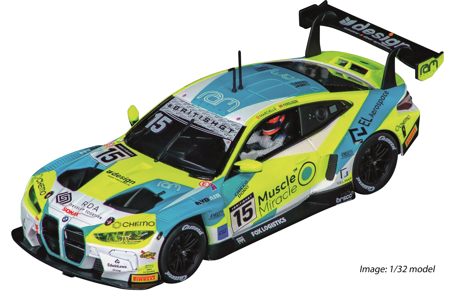 Carrera 51027 BMW M4 GT3 RAM Racing, No.15