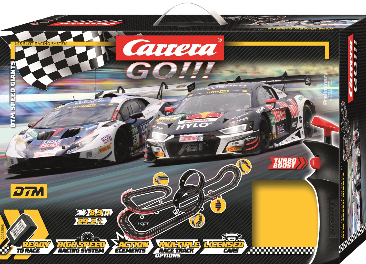 Carrera 62596 GO! DTM Speed Giants / 8.9 m 