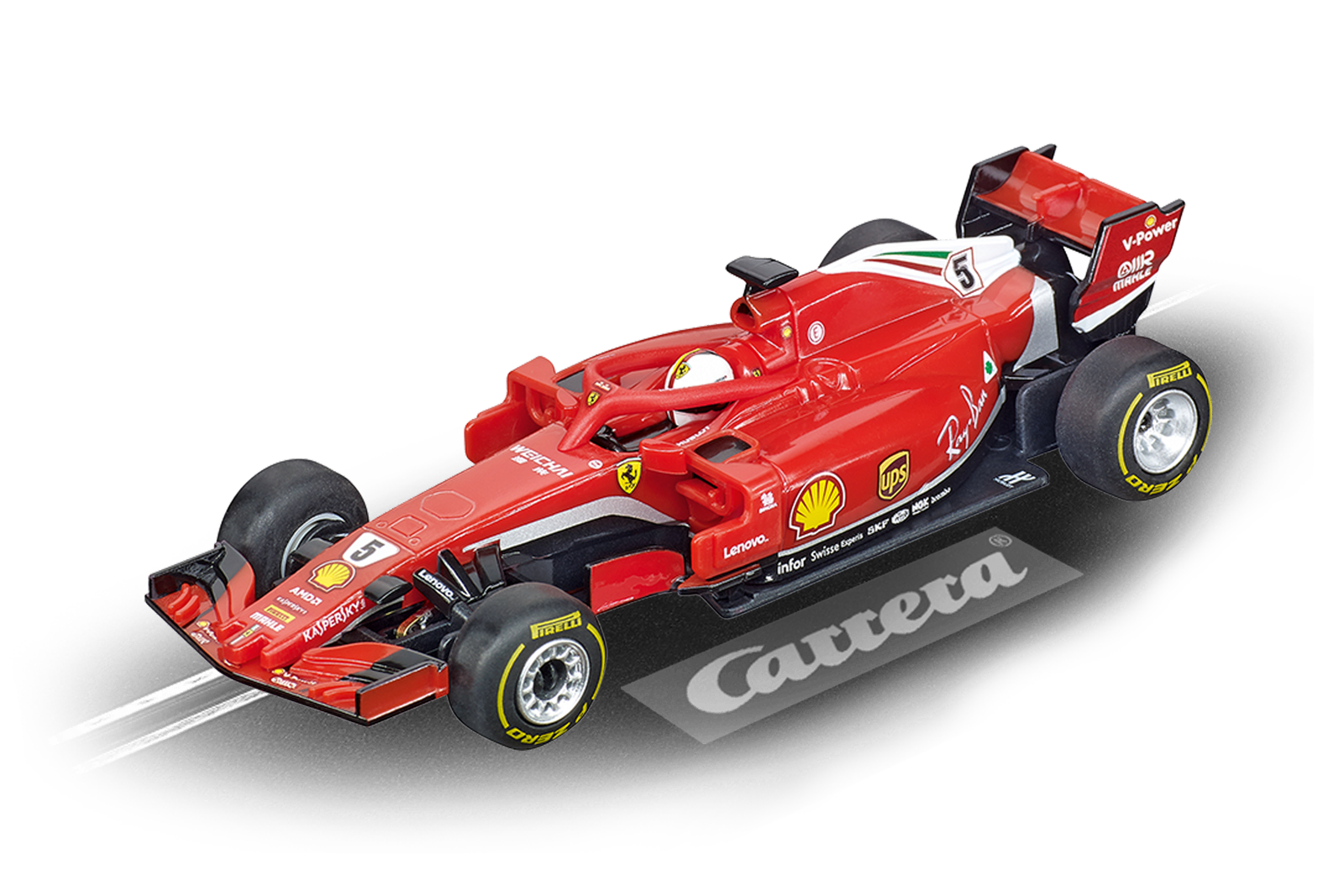 Carrera 64127 GO! F1 Ferrari SF71H,Vettel No.5