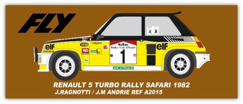 FLY CAR MODELS A2015 Renault 5 turbo - Safari Rally 1982 - J.Ragnotti, J.M.Andrie (Safari Collection)
