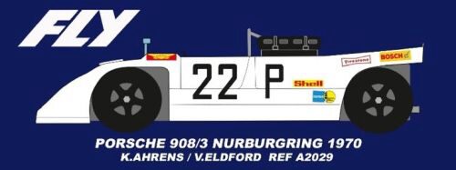 FLY CAR MODELS A2029 Porsche 908/3 - n. 22 NURBURGRING 1970 - K. Ahrens, V. Elford
