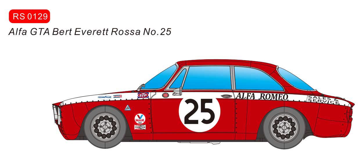 REVOSLOT RS0129 Alfa Romeo GTA - Bert Everett # 25 red