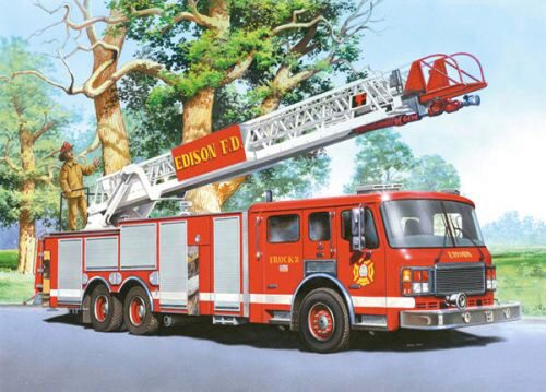 Castorland B-06595-1 Fire Engine, Puzzle 60 Teile