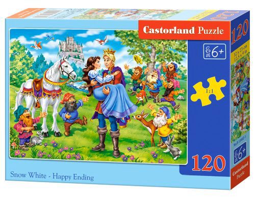Castorland B-13463-1 Snow White-Happy Ending,Puzzle 120 Teile