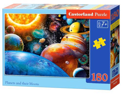 Castorland B-018345 Planets and their Moons,Puzzle 180 Teile