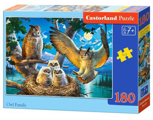 Castorland B-018437 Owl Family, Puzzle 180Teile