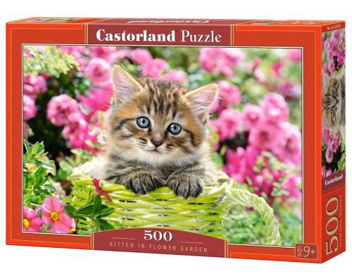Castorland B-52974 Kitten in Flower Garden,Puzzle 500 Teile