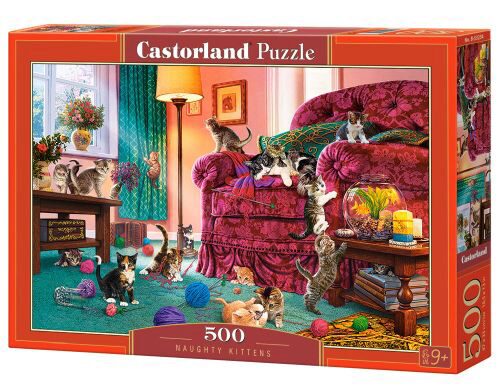 Castorland B-53254 Naughty Kittens, Puzzle 500 Teile