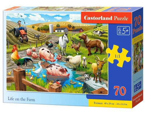 Castorland B-070060 Life on the Farm, Puzzle 70 Teile