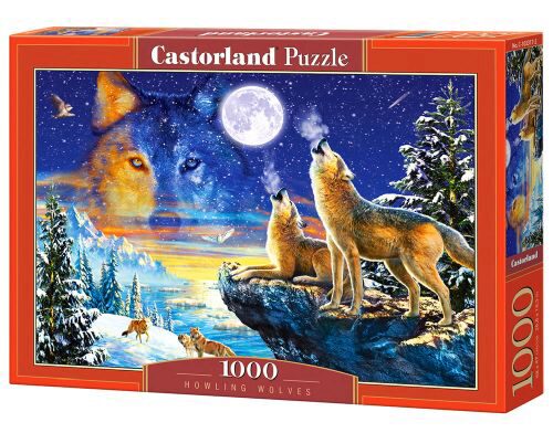 Castorland C-103317-2 Howling Wolves, Puzzle 1000 Teile