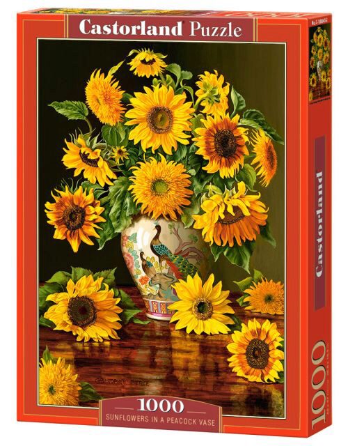 Castorland C-103843-2 Sunflowers in a Peacock Vase,Puzzle 1000 Teile
