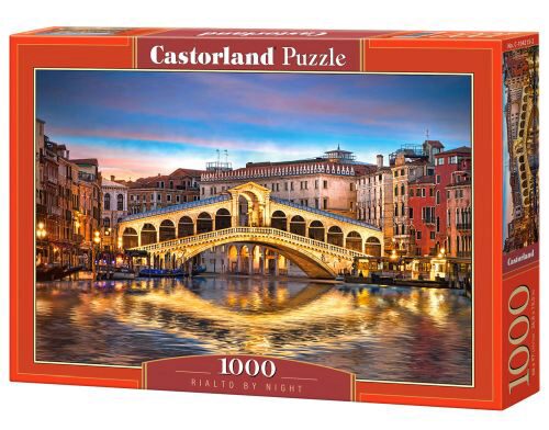 Castorland C-104215-2 Rialto by Night, Puzzle 1000 Teile