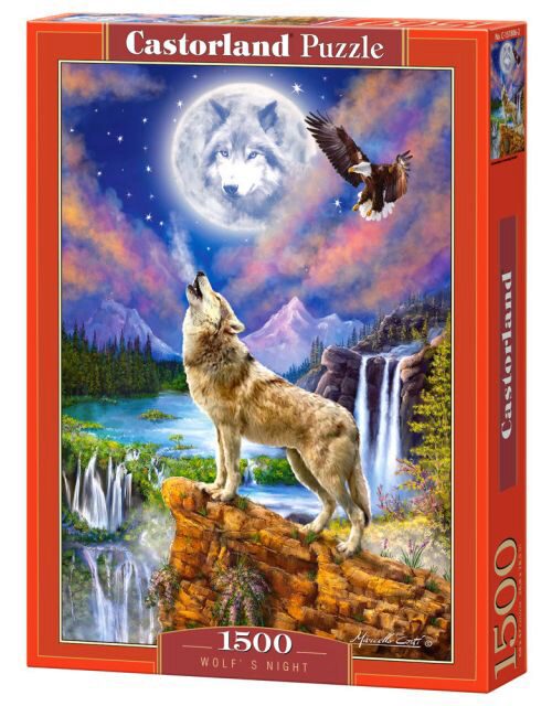 Castorland C-151806-2 Wolfs Night, Puzzle 1500 Teile