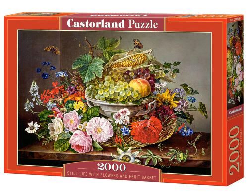 Castorland C-200658-2 Still Life with Flowers and Fruit Basket Puzzle 2000 Teile