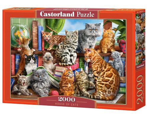 Castorland C-200726-2 House of Cats, Puzzle 2000 Teile