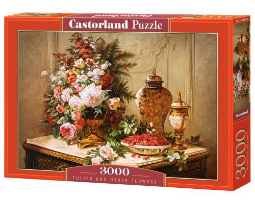 Castorland C-300488-2 Tulips and other Flowers,Puzzle 3000 Teile