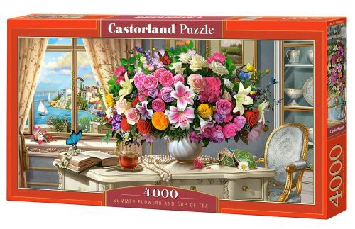 Castorland C-400263-2 Summer Flowers and Cup of Tea,Puzzle 4000 Teile