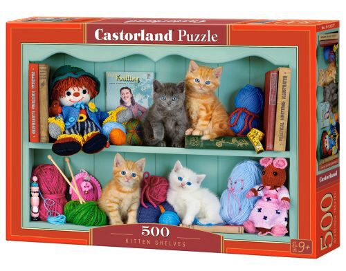 Castorland B-53377 Kitten Shelves, Puzzle 500 Teile