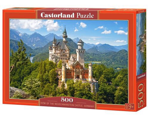 Castorland B-53544 View of the Neuschwanstein Castle, Germany, Puzzle 500 Teile