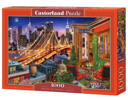 Castorland C-104598-2 Brooklyn Bridge Lights, Puzzle 1000 Teile