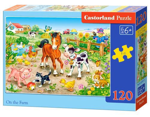 Castorland B-13197-1 On the Farm, Puzzle 120 Teile