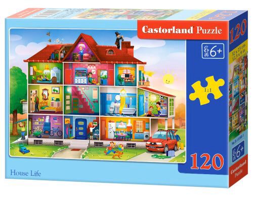 Castorland B-13548-1 House Life Puzzle 120 Teile