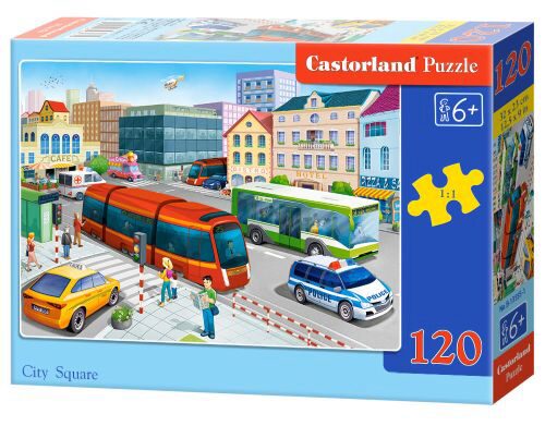 Castorland B-13555-1 City Square Puzzle 120 Teile