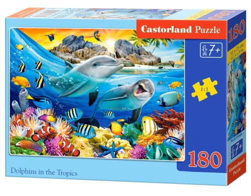Castorland B-018468 Dolphins in the Tropics Puzzle 180 Teile