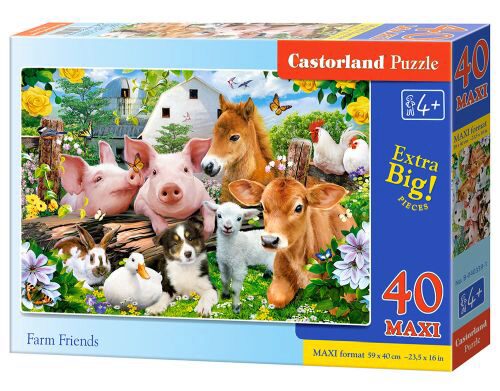 Castorland B-040339-1 Farm Friends Puzzle 40 Teile