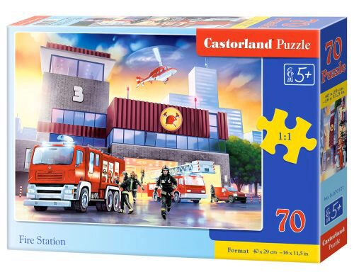 Castorland B-070121 Fire Station Puzzle 70 Teile