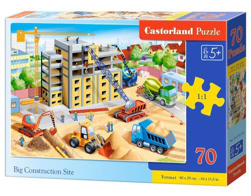 Castorland B-070138 Big Construction Site Puzzle 70 Teile