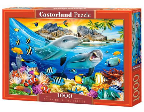 Castorland C-104611-2 Dolphins in the Tropics Puzzle 1000 Teile