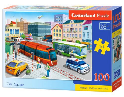 Castorland B-111183 City Square Puzzle 100 Teile