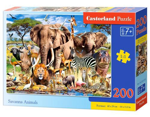 Castorland B-222155 Savanna Animals Puzzle 200 Teile