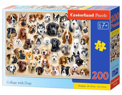 Castorland B-222162 Collage with Dogs Puzzle 200 Teile