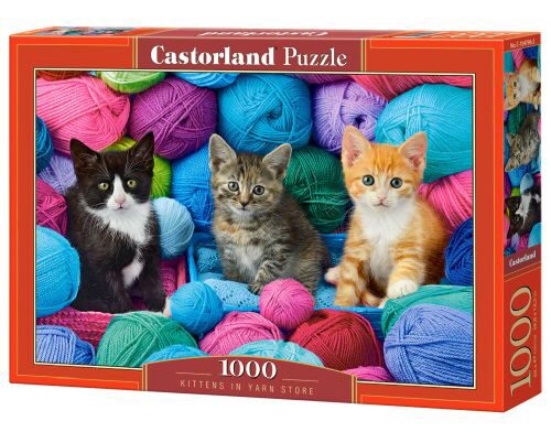 Castorland C-104796-2 Kittens in Yarn Store Puzzle 1000 Teile