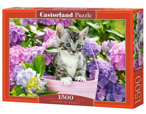 Castorland C-152001-2 Kitten in Basket Puzzle 1500 Teile